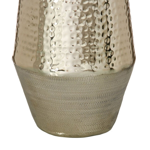 Vase Gold Aluminium 14 x 14 x 31 cm-1