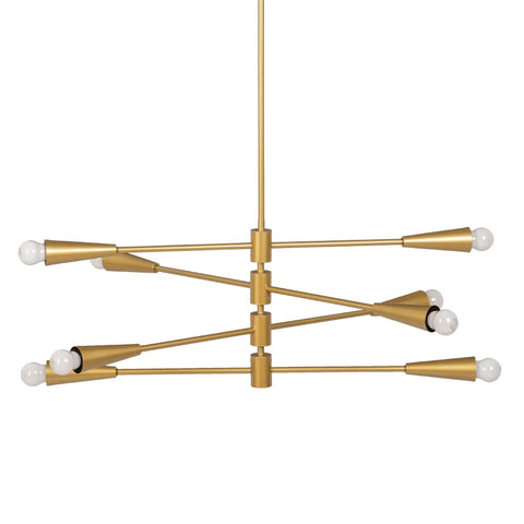 Deckenlampe 80 x 80 x 137,5 cm Gold Metall Moderne-0