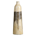 Vase 16 x 16 x 50 cm Kristall Grau Creme-0