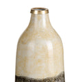 Vase 16 x 16 x 50 cm Kristall Grau Creme-2