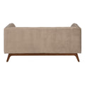 Sofa 156 x 81 x 72 cm Champagner synthetische Stoffe Holz Samt-8