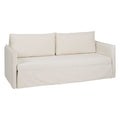 Sofa Beige Polyester Leinen 210 x 93 x 95 cm-0