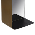 Wandspiegel 20 x 12 x 50 cm Schwarz Gold Metall-4