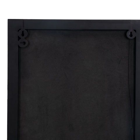 Wandspiegel 40 x 12 x 60 cm Schwarz Gold Metall-1