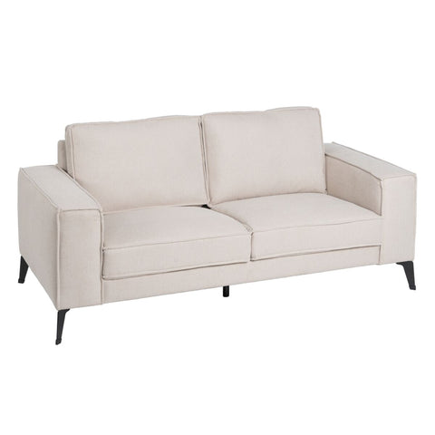 Sofa Schwarz Creme Nylon Polyester 175 x 86 x 81 cm-0