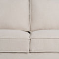 Sofa Schwarz Creme Nylon Polyester 175 x 86 x 81 cm-3