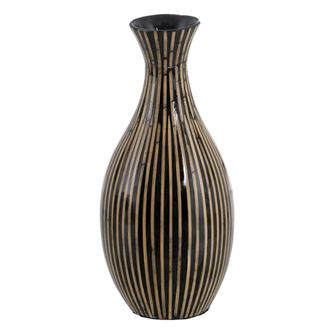 Vase Schwarz Beige 20 x 20 x 45 cm-0