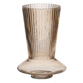 Vase Braun Kristall 15 x 15 x 24,5 cm-0