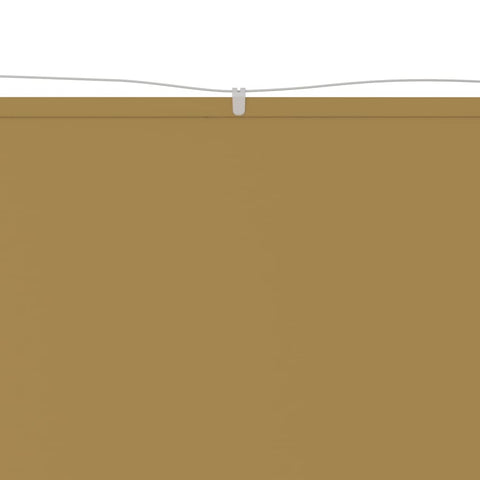 hocami - Senkrechtmarkise Beige 140x1200 cm Oxford-Gewebe - vidaxl-senkrechtmarkise-beige-140x1200-cm-oxford-gewebe - 