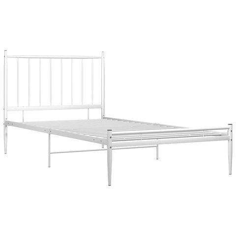 hocami - Bett Weiß Metall 90x200 cm - bett-weiss-metall-90x200-cm-1 - 