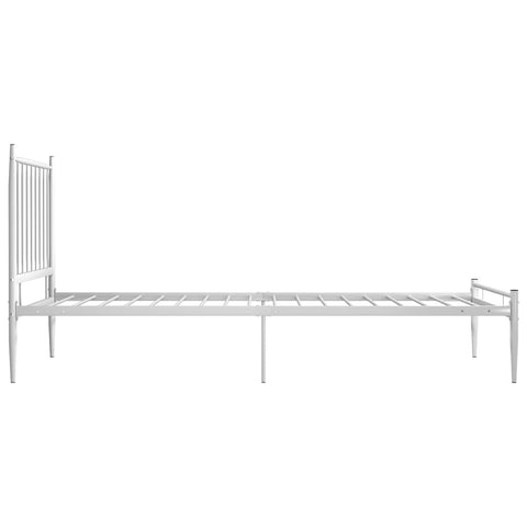 hocami - Bett Weiß Metall 90x200 cm - bett-weiss-metall-90x200-cm-1 - 