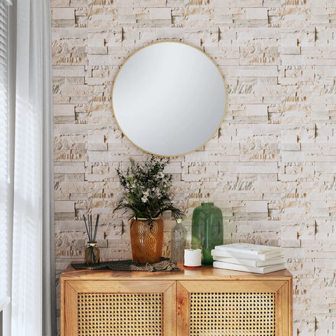 hocami - Vliestapete 3D Steinoptik Grau und Beige 10x0,53 m - vliestapete-3d-steinoptik-grau-und-beige-10x0-53-m - 