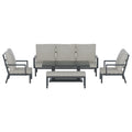 Gardeon Outdoor Sofa 7-Seater Lounge Set Garden Patio Aluminium Bench w/Cushions-2