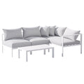 Gardeon 4-Seater Aluminium Outdoor Sofa Set Lounge Setting Table Chair Furniture-0