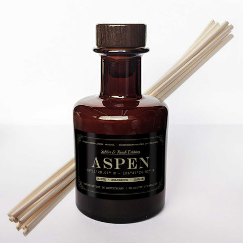 Aspen Raumduft Diffuser - Schön & Reich Edition - Minze | Holzrauch | Jasmin-0