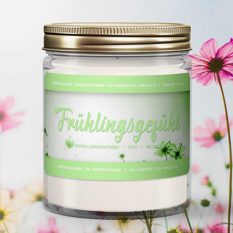 Frühlingsgefühl Kerze - Frühlingsblumen | Tau | Feige-0