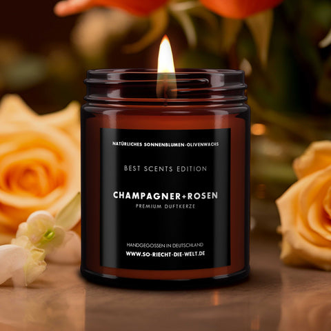 Champagner & Rosen Kerze - Best Scents Edition-1