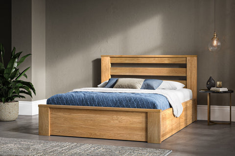 Charnwood Ottoman Bed Oak - King-0