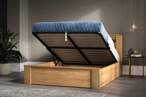 Charnwood Ottoman Bed Oak - Super King-1