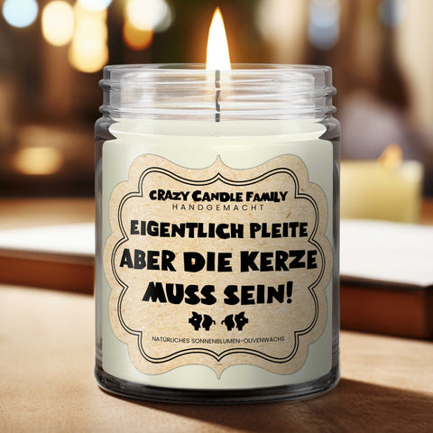 Eigentlich Pleite, aber... Geschenk Kerze für sie Geschenke für Freunde handgemacht verschenken für Frauen Duftkerze zum Geburtstag-1