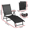 Gardeon Sun Lounge Outdoor Lounger Recliner Chair Foldable Patio Furniture-1