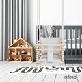 MAMOI® Babyschaukel, Schaukel Indoor, Holzschaukel für baby und Kinder, Kinderschaukel, Schaukeln aus Holz, Kleinkinderschaukel für kinderzimmer und türrahmen ab 1 jahr, 3 in 1-5