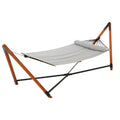 Gardeon Wooden Hammock Chair with Stand Linen Hammock Bed Timber Steel 200KG-0