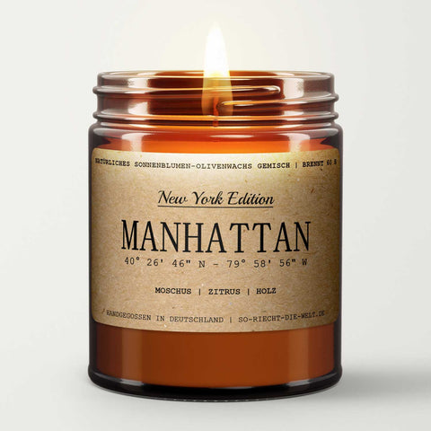 Manhattan Duftkerze - New York Edition - Moschus | Zitrus | Holz-1