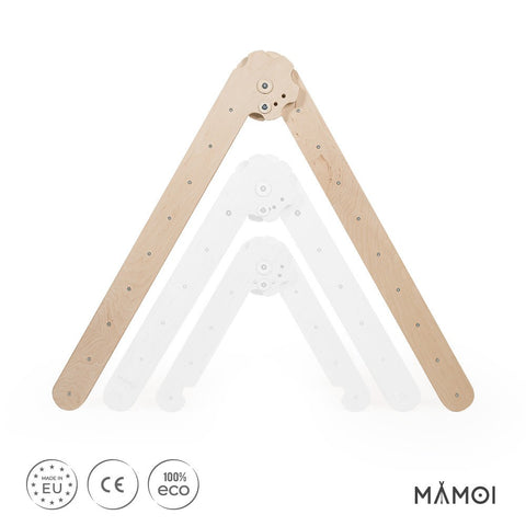 hocami - MAMOI® Klettergerüst indoor, Kletterdreieck aus holz, Baby kinder klettern, Kletterturm, Kletterbogen, Regenbogenwippe, Montessori spielzeug ab 1 jahr 2/3 jahre - mamoi-klettergerust-indoor-kletterdreieck-aus-holz-baby-kinder-klettern-kletterturm-kletterbogen-regenbogenwippe-montessori-spielzeug-ab-1-jahr-2-3-jahre-6 - 