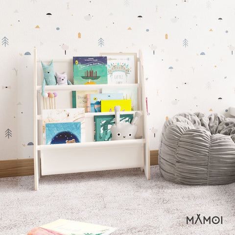 MAMOI® Bücherregal für kinder, Bücherkiste für kinderzimmer, Book shelf, Buchregal, Wandregal kinderregal, Kinderbücherregal, Bücherbank aus Yarnwood, Kindermöbel für kleines kind montessori-4