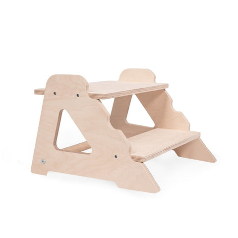 MAMOI® Tritthocker Kinder Holz | Tritthocker Kinder 2 Stufen | Holz Tritthocker Kinder | Tritthocker Zweistufig aus natürlichem Holz | Tritthocker Kind | 100% ECO | Made in EU-0