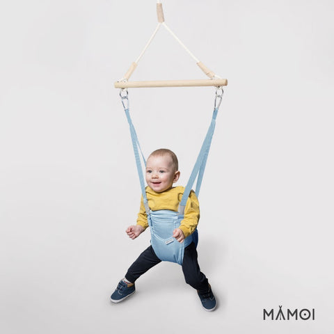 MAMOI® Türhopser baby ab 6 monate, Hopser baby jumper bouncer, Babyschaukel für türrahmen, Schaukel indoor, Türschaukel, Hüpfer, Kinderschaukel, Tür hopper, Babyhopser Swing-4