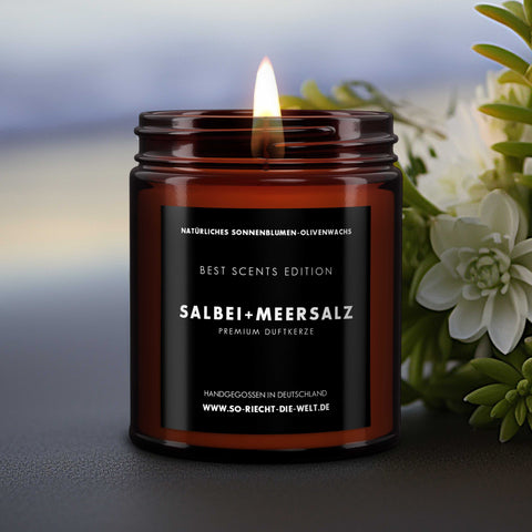 Salbei & Meersalz Kerze - Best Scents Edition-1