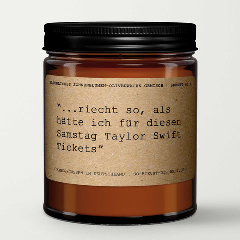 Riecht so als hätte ich Taylor Swift Tickets, lustige Kerze, Geschenk für Sie, Taylor Swift Fan, Geschenk, Geschenk für Freundin, Geburtstag-0