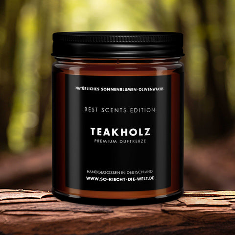 Teakholz Kerze - Best Scents Edition-0