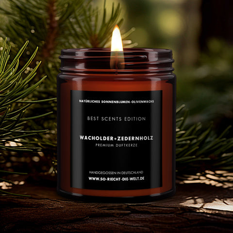 Wacholder & Zedernholz Kerze - Best Scents Edition-1