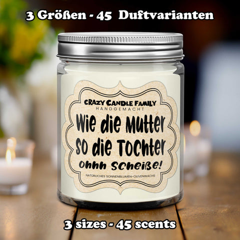 Wie die Mutter so die Tochter Ohh Scheiße Kerze Muttertagsgeschenke für Mama Geschenk von Tochter Geschenk von Mama Geburtstagsgeschenk Mama-0