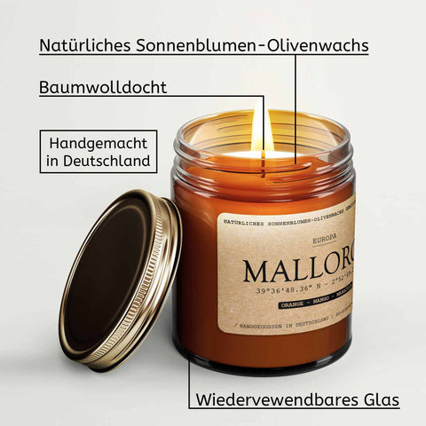 Marokko Duftkerze - Zedernholz | Moschus | Lilie | Patchouli-3