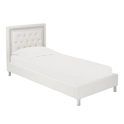 Crystalle 3.0 Single Bed White-0