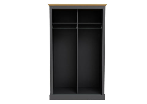 Devon 2 Door Sliding Wardrobe Charcoal-1