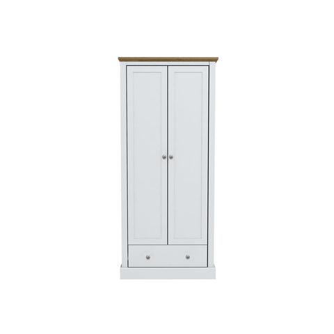 Devon 2 Door Wardrobe White-0