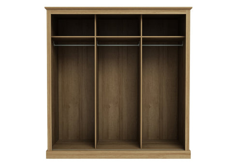 Devon 3 Door Sliding Wardrobe Oak-1