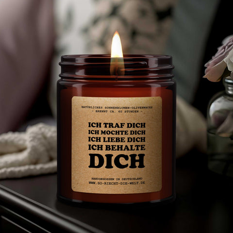 Ich traf dich, ich mochte dich, ich liebe dich, Duftkerze, Kerze, Valentinstags Geschenk für ihn, Jubiläumsgeschenk für Ehemann, Geburtstagsgeschenk für ihn, Jubiläumsgeschenk für ihn, Ehemann Geschenk, Geschenk für Männer-1