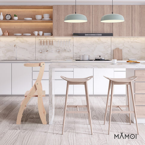 hocami - MAMOI® Lernturm Klappbar aus Holz, Learning Tower, Lernstuhl für Kinder, Küchenturm und Küchenhelfer, Lerntower, Hochstuhl Tritthocker ab 1 jahr ab 2/3 Jahre, Montessori - mamoi-lernturm-klappbar-aus-holz-learning-tower-lernstuhl-fur-kinder-kuchenturm-und-kuchenhelfer-lerntower-hochstuhl-tritthocker-ab-1-jahr-ab-2-3-jahre-montessori-10 - 