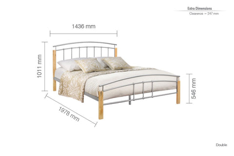 Tetras Double Bed Silver-1