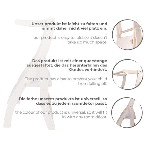 hocami - MAMOI® Lernturm Klappbar aus Holz, Learning Tower, Lernstuhl für Kinder, Küchenturm und Küchenhelfer, Lerntower, Hochstuhl Tritthocker ab 1 jahr ab 2/3 Jahre, Montessori - mamoi-lernturm-klappbar-aus-holz-learning-tower-lernstuhl-fur-kinder-kuchenturm-und-kuchenhelfer-lerntower-hochstuhl-tritthocker-ab-1-jahr-ab-2-3-jahre-montessori-10 - 