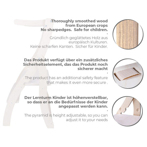 hocami - MAMOI® Lernturm Klappbar aus Holz, Learning Tower, Lernstuhl für Kinder, Küchenturm und Küchenhelfer, Lerntower, Hochstuhl Tritthocker ab 1 jahr ab 2/3 Jahre, Montessori - mamoi-lernturm-klappbar-aus-holz-learning-tower-lernstuhl-fur-kinder-kuchenturm-und-kuchenhelfer-lerntower-hochstuhl-tritthocker-ab-1-jahr-ab-2-3-jahre-montessori-10 - 