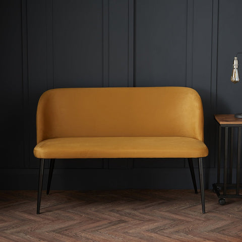 Zara Dining Bench Mustard-0