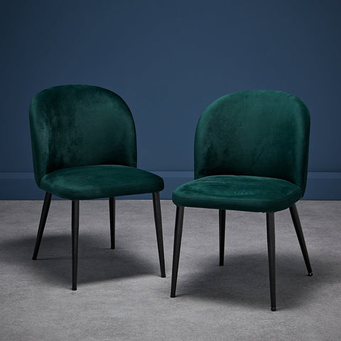 Zara Dining Chair Green (Pack of 2)-2